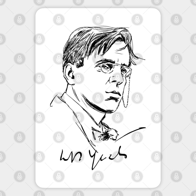 William Butler Yeats Magnet by ThunderEarring